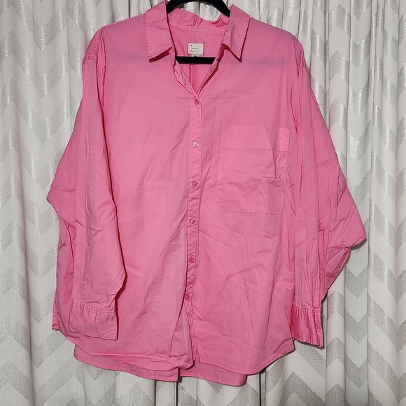 Ava & Viv Pink Button Down Shirt - Picture 3 of 4